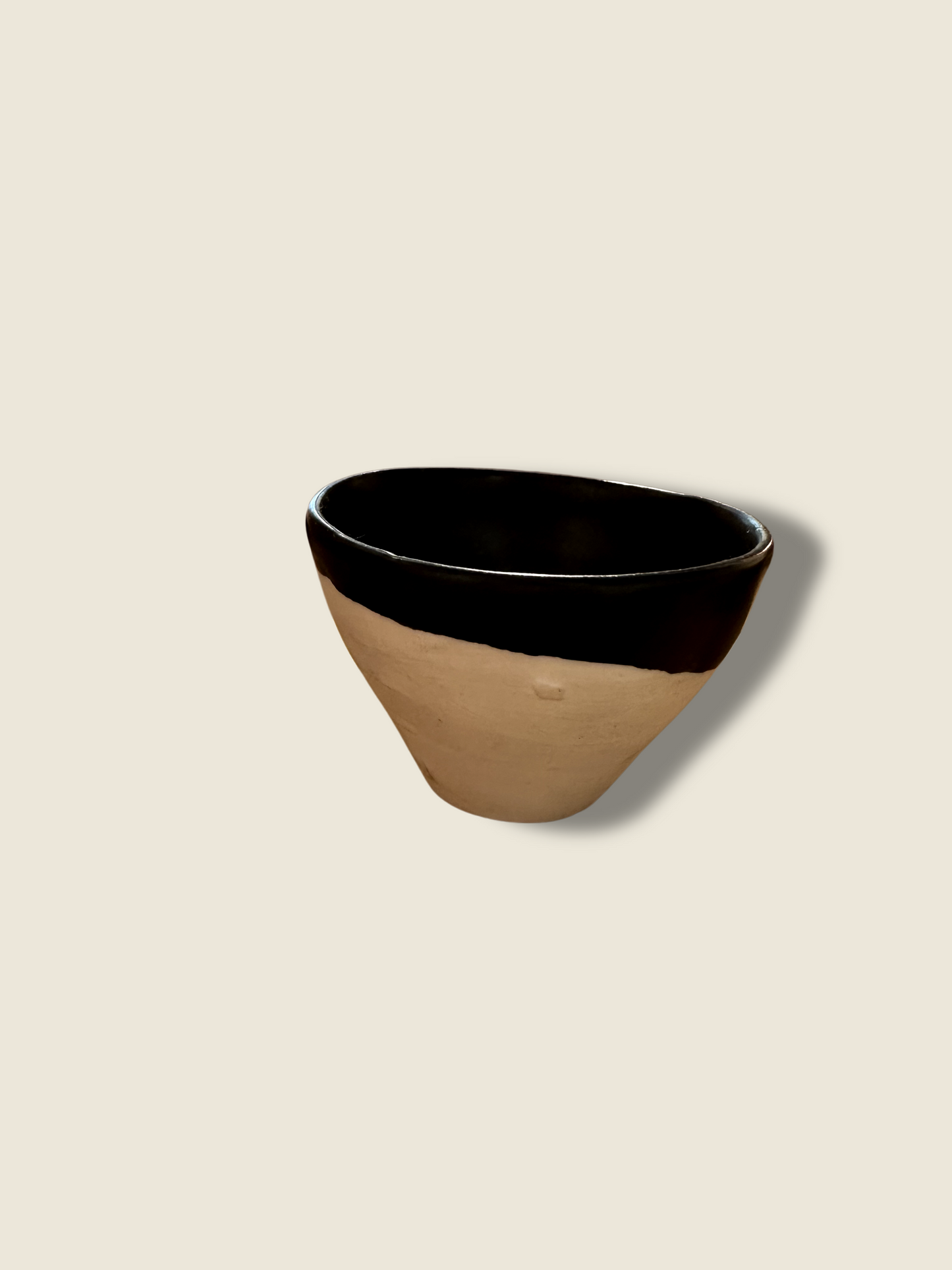 Tiny Bowl with Black Glaze Rim - Hearth Co
