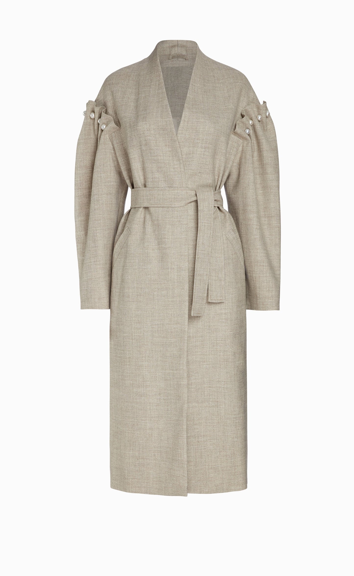 Dree Grey Undyed Coat - Hearth Co