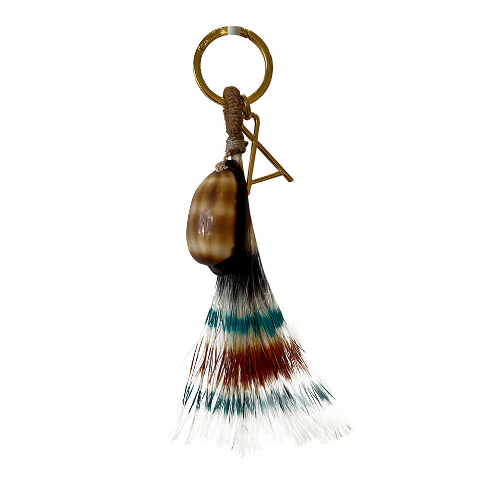 Shell Embellishment Key Ring