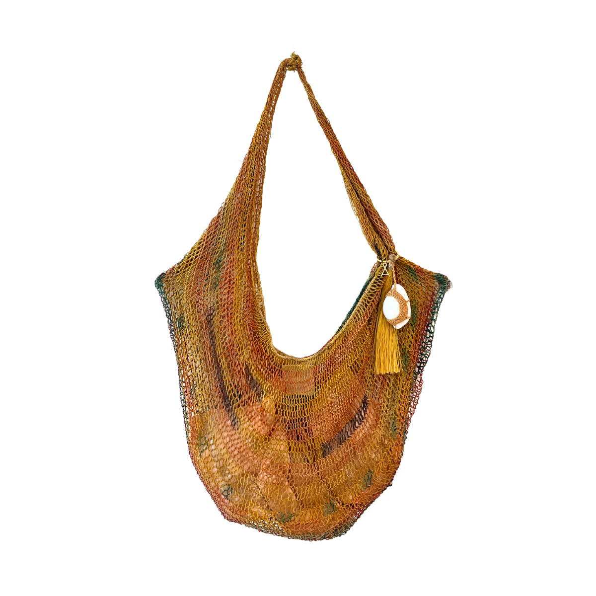 Handwoven Bilum Bag - Natural - Multicolour