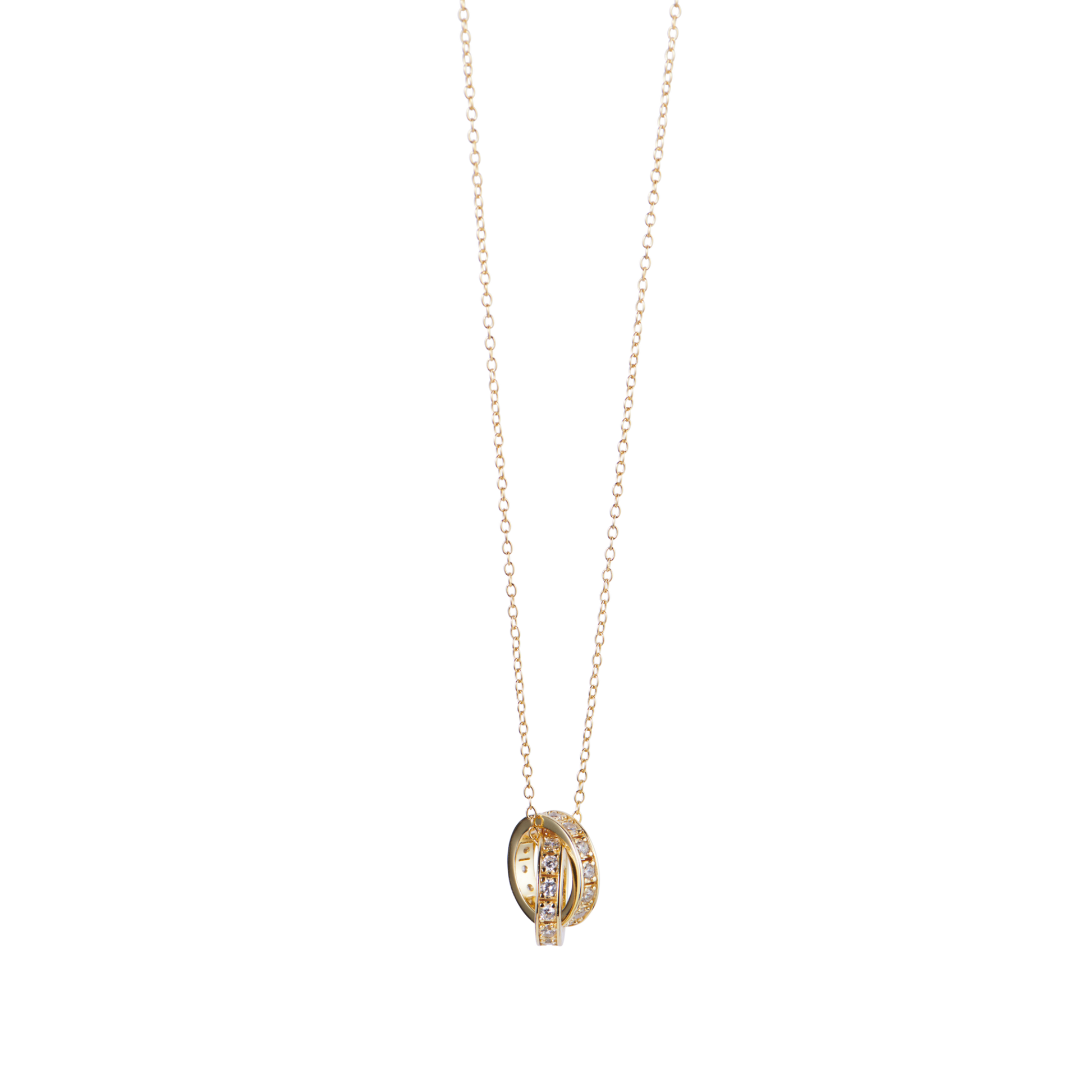 Double Ring Pendant Necklace - Hearth Co