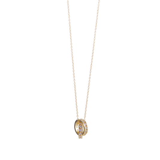 Double Ring Pendant Necklace - Hearth Co