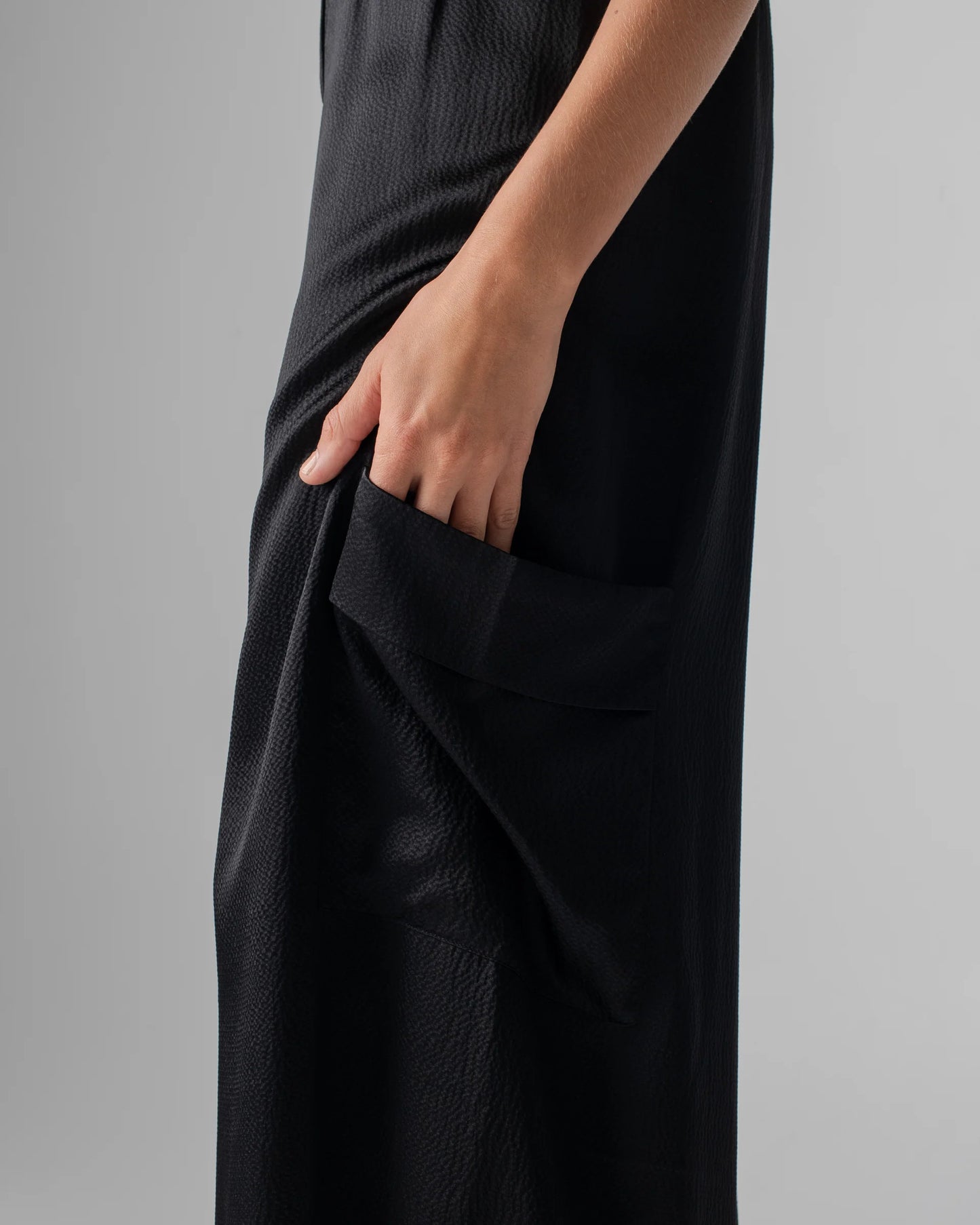 Hammered Silk Cargo Pant