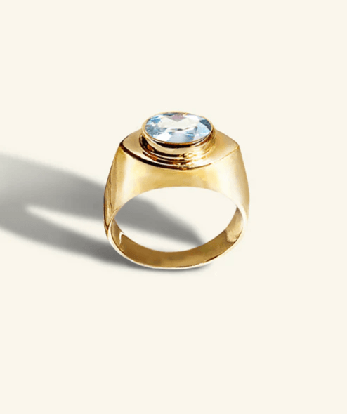 Pigna - Ayna Aquamarine Ring - Hearth Co