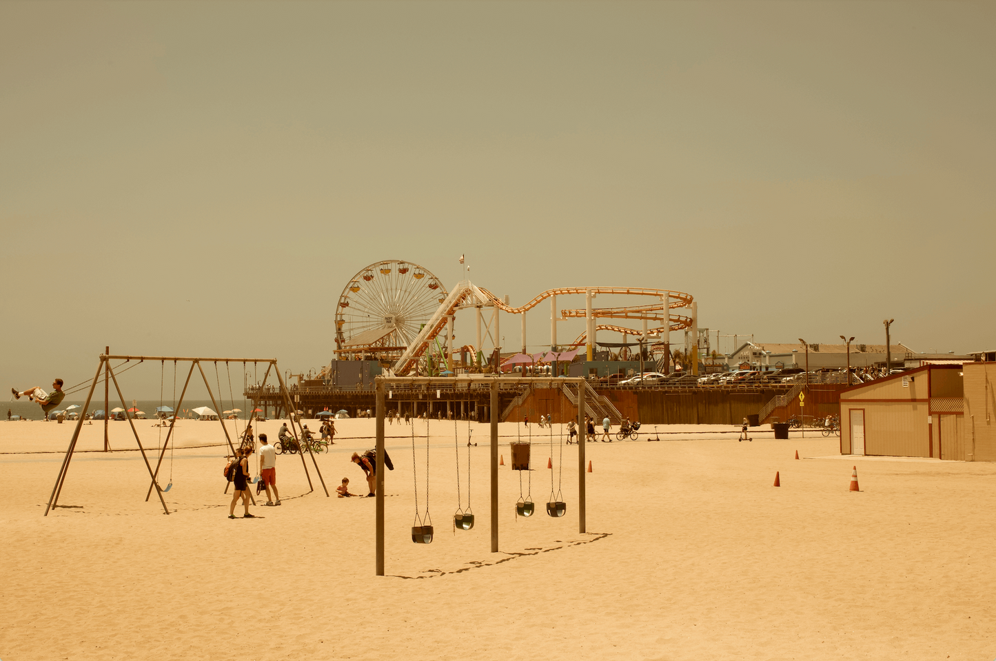Limited Edition Photographic Print - Santa Monica Swings
