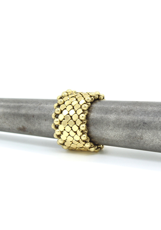Laura B Bi-Mesh Ring - Gold - Hearth Co