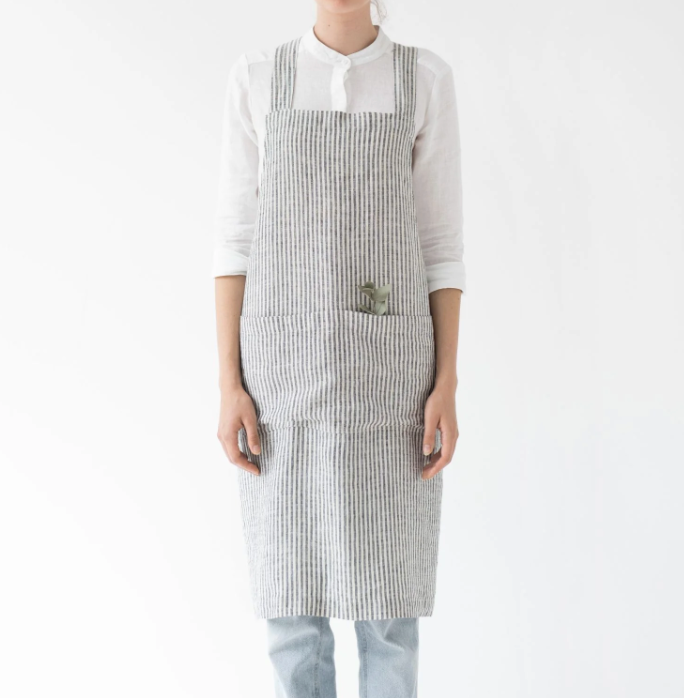 Linen Crossback Apron