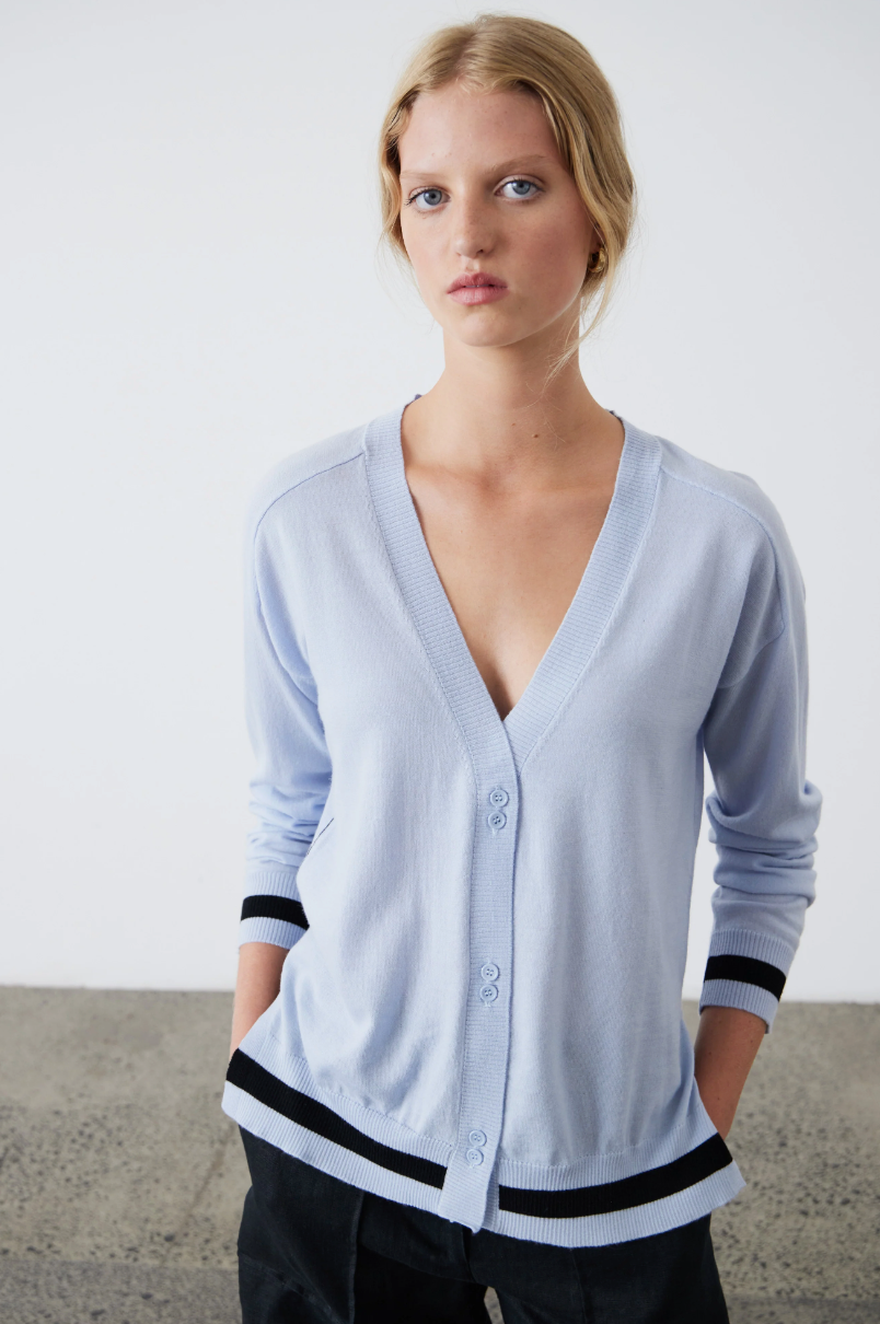 Essie Cardigan - Dusky Blue