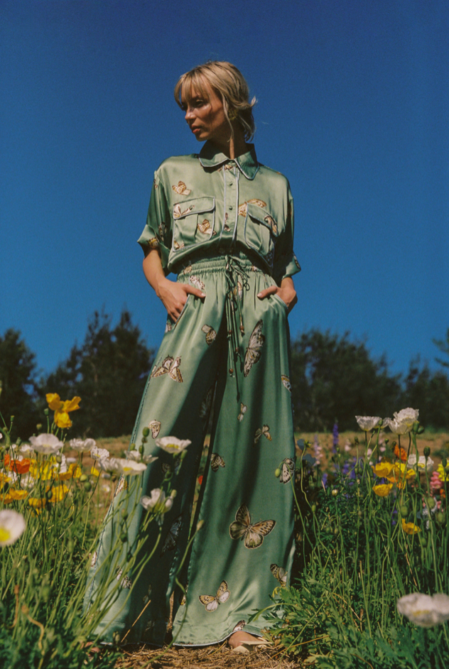 Papillon Silk Shirt by Odet