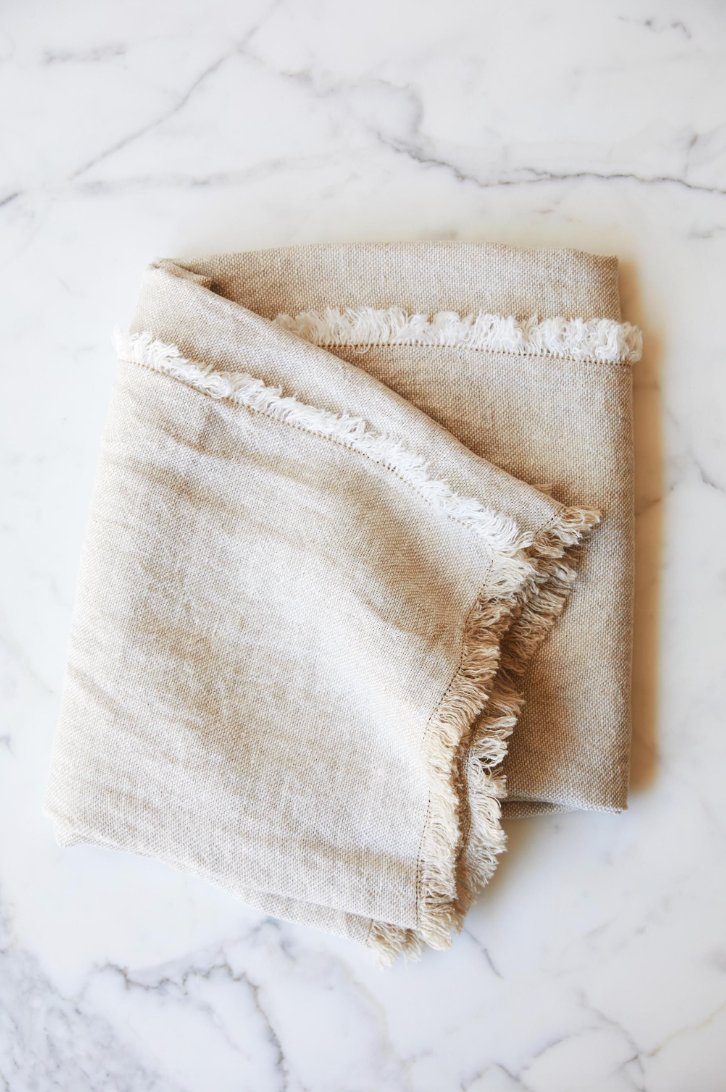 AITCH Woven Linen Throw