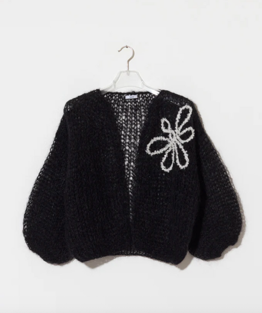 Maiami Mohair Bomber Light - Bee Embroidery