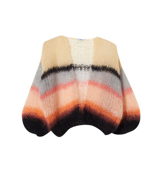 Maiami Mohair Light Cardigan - Stripes