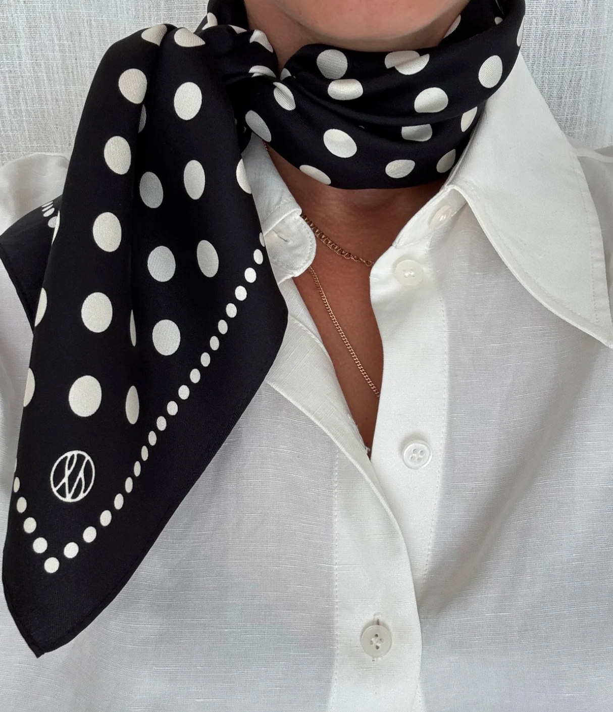 LeScarf Polkadot Silk Scarf