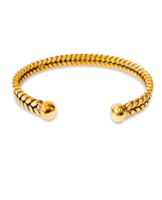 Zaza Braid Ball Cuff Bracelet