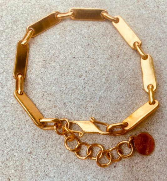 Zaza Plate Bracelet Gold