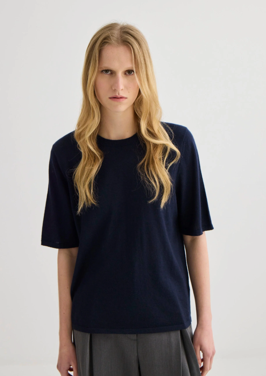 Featherlight Pure Cashmere T-Shirt by Laing
