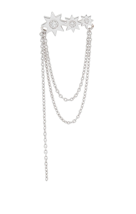 Constellation Multi Chain Diamond Stud - Silver