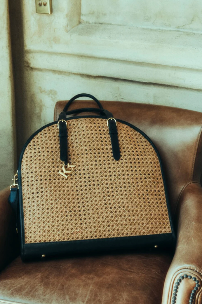 Kinnon by Romy garment & weekender bag - black/biscotto