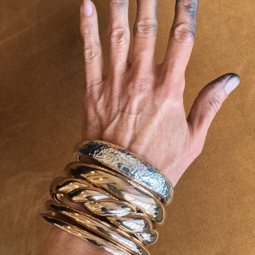 Philippa Green 10mm Organic Bronze Bangle