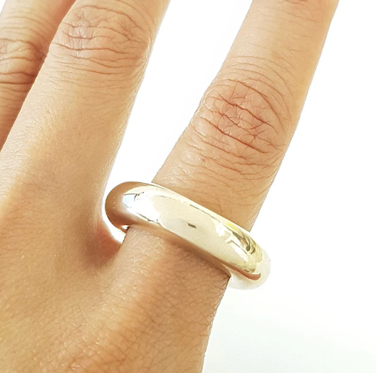 Philippa Green 7mm Organic Ring in Bronze