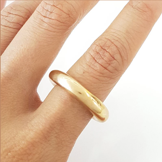 Philippa Green 5mm Organic Ring in Bronze