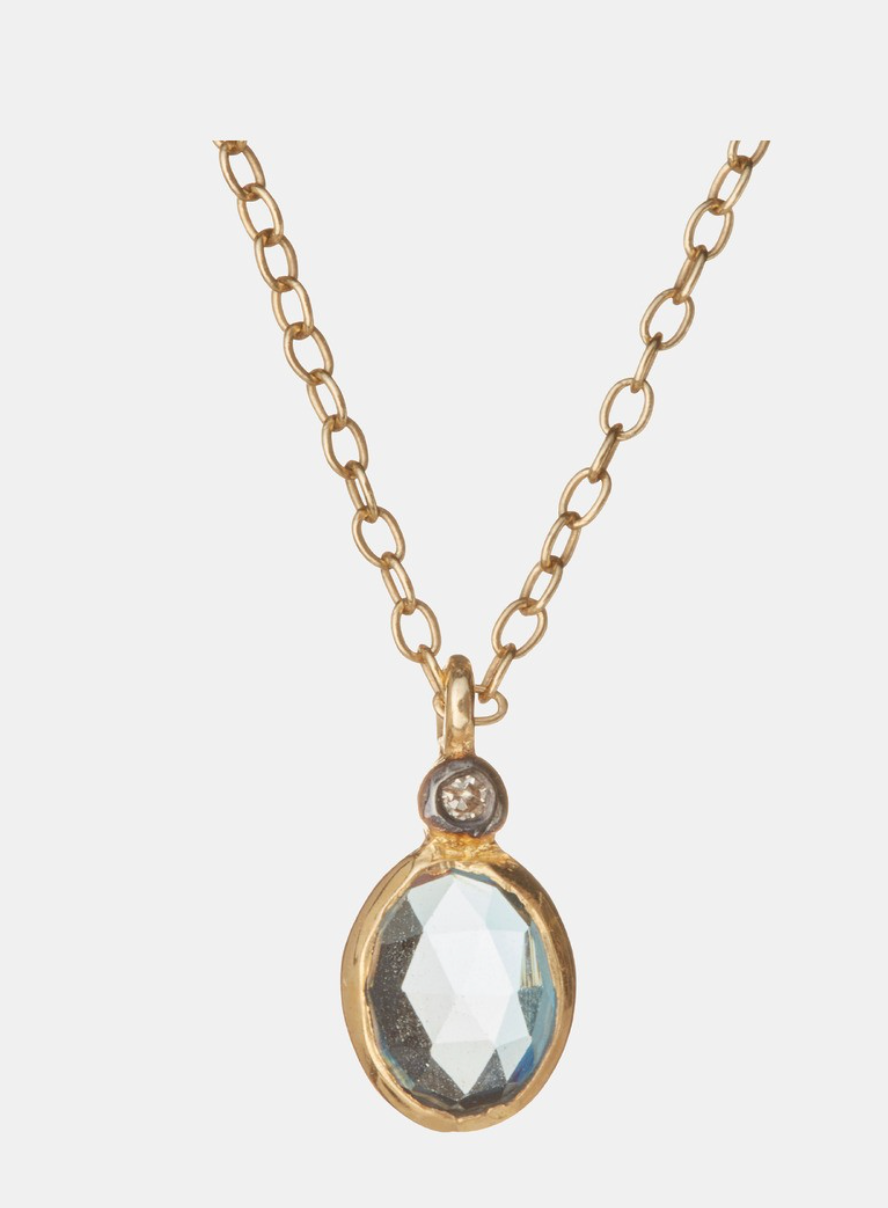 5 Octobre Aby Blue Topaz Necklace