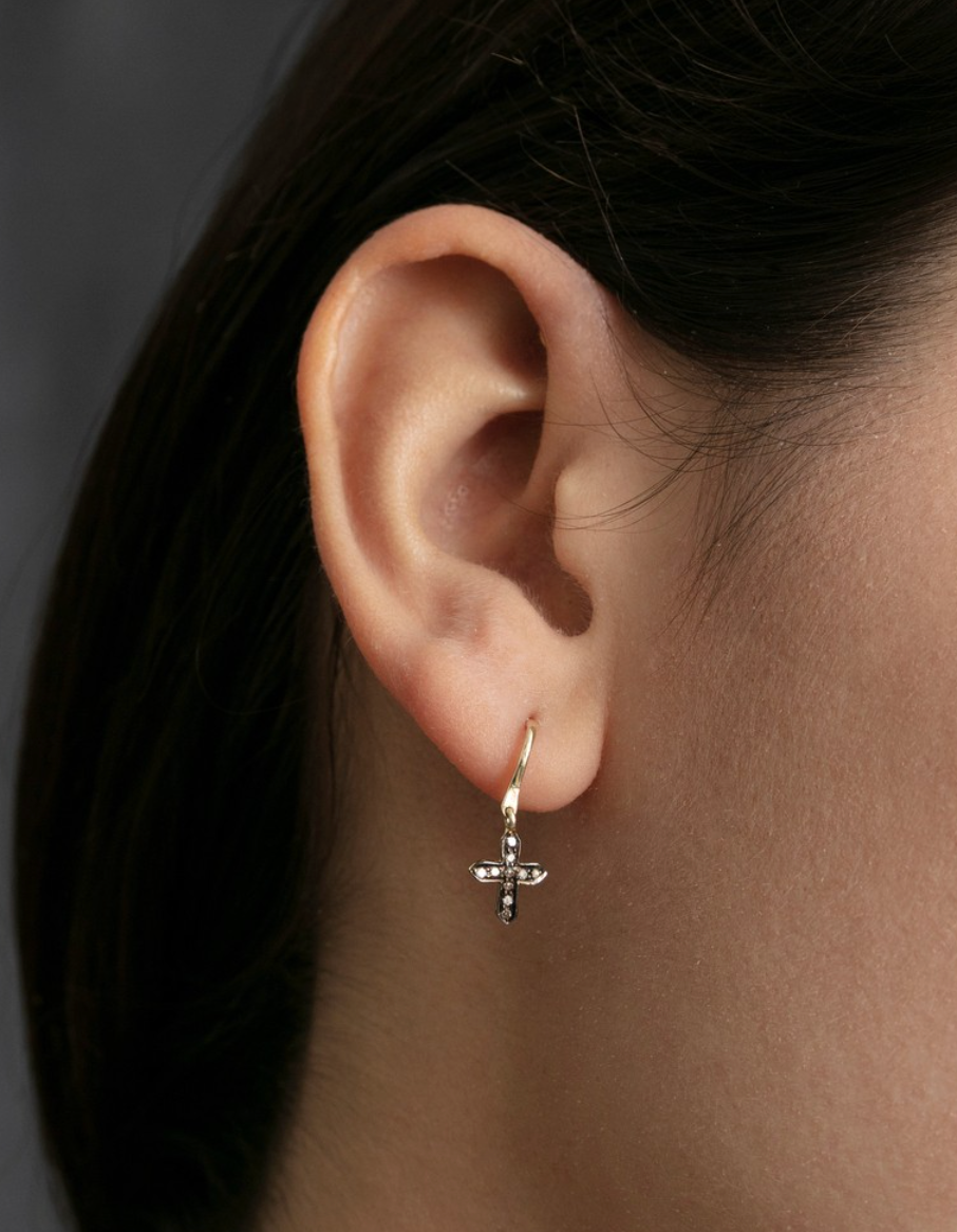 5 Octobre Cross D Earrings