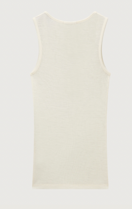 Erik Merino Henley Tank - Cream