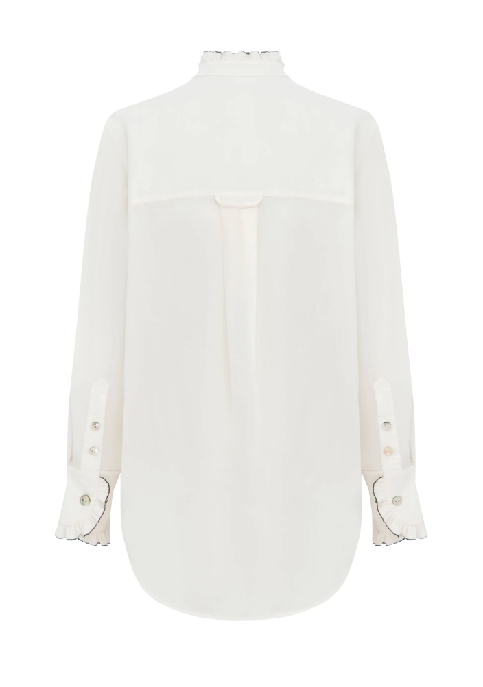 Siena Blouse - Warm Ivory
