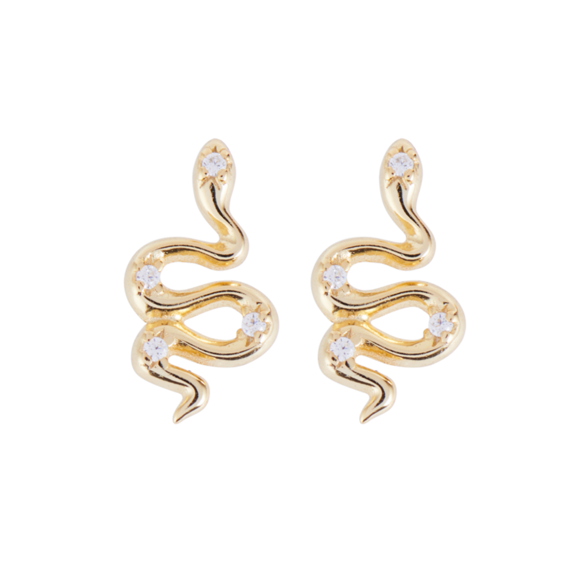 Snake Stud Earrings - Hearth Co
