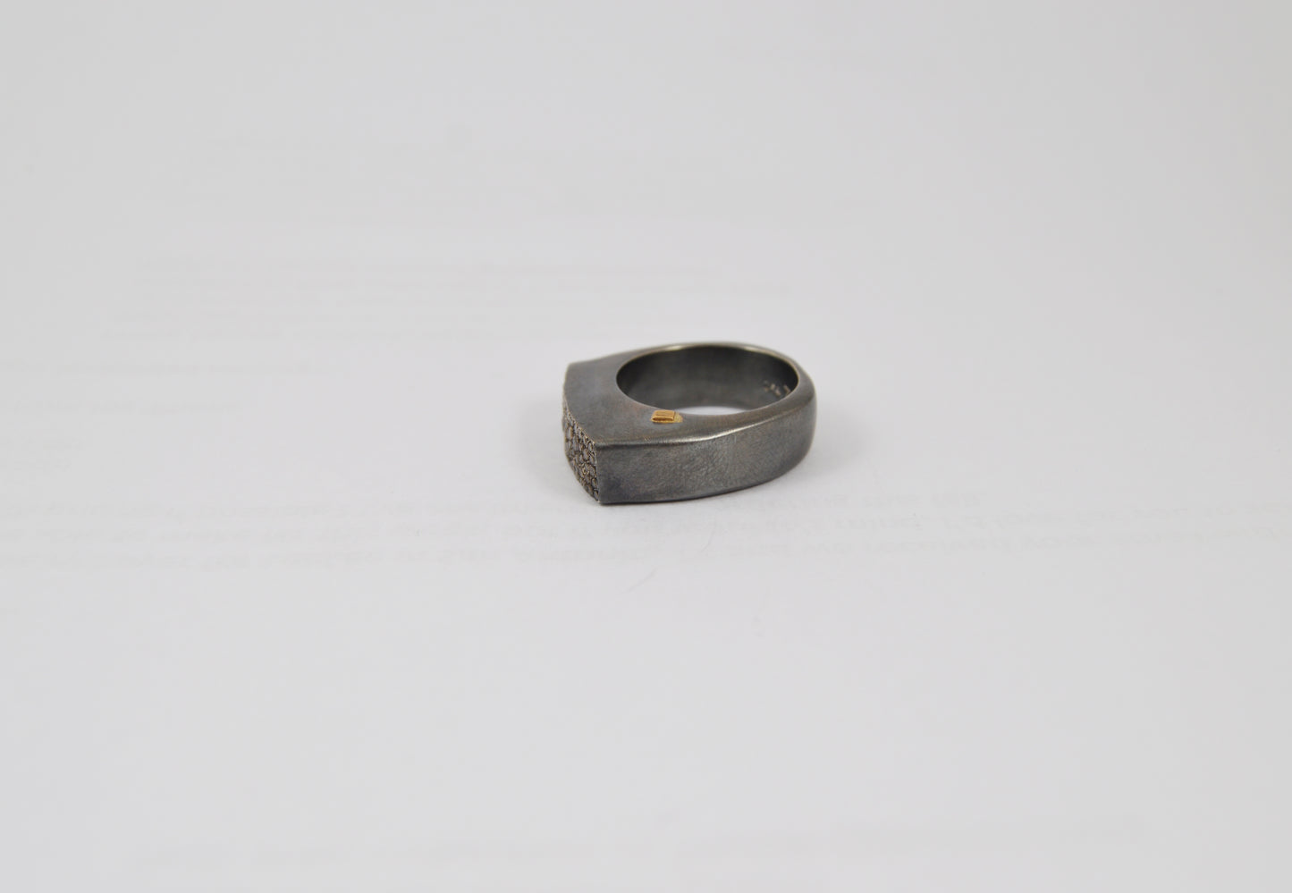 Tumi Ring — Sterling Silver & Cognac Diamond - Hearth Co