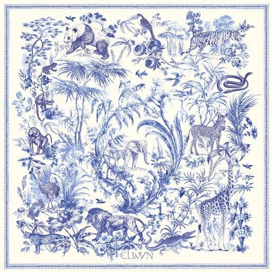 Elwyn New York Coterie Animalia Silk Scarf - Hearth Co