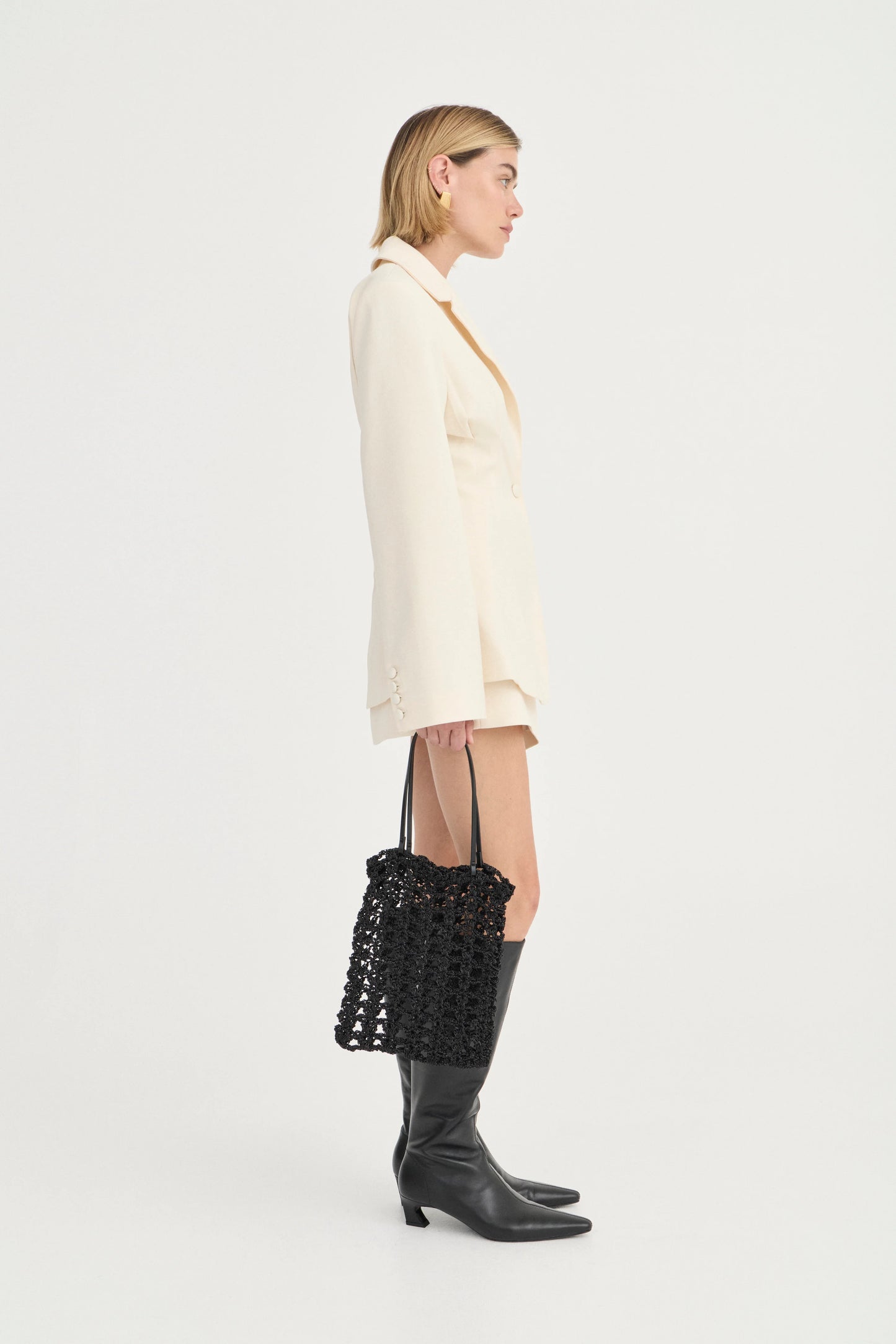Emery Blazer - Ivory - Hearth Co