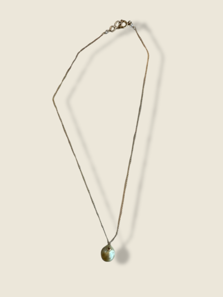 South Sea Pearl on Fine 9k Gold Chain