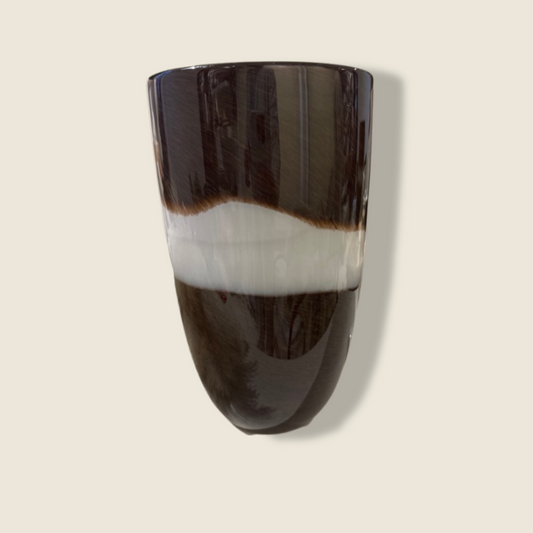 Large Brown Vintage Glass Vase