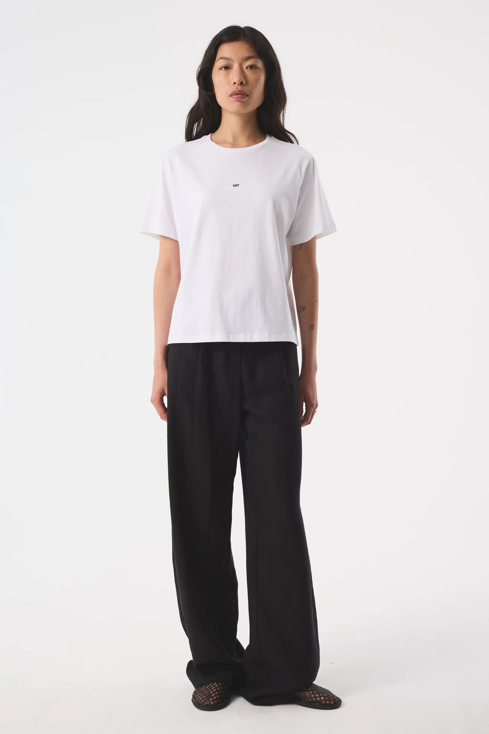 Adria 'Earth' White T-shirt - Hearth Co