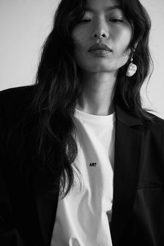 Adria 'Earth' White T-shirt - Hearth Co