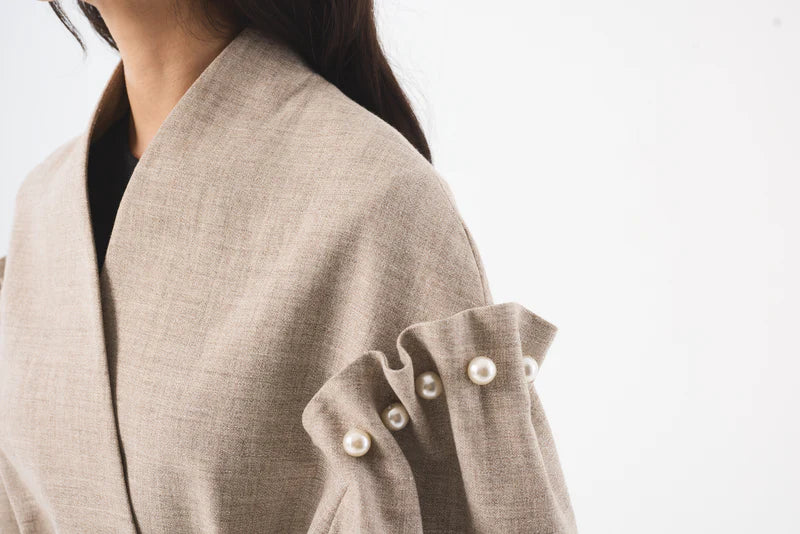 Dree Grey Undyed Coat - Hearth Co