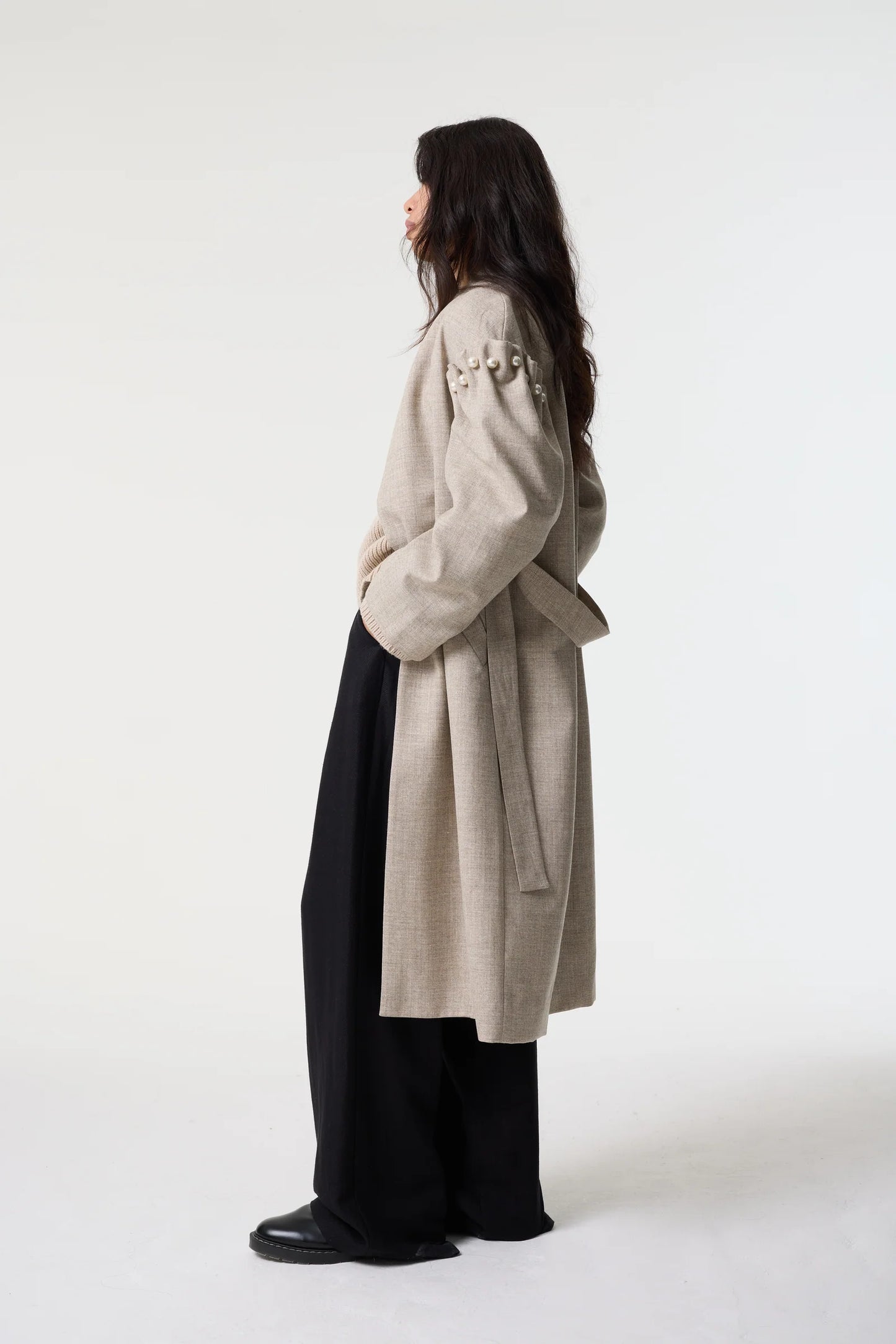 Dree Grey Undyed Coat - Hearth Co
