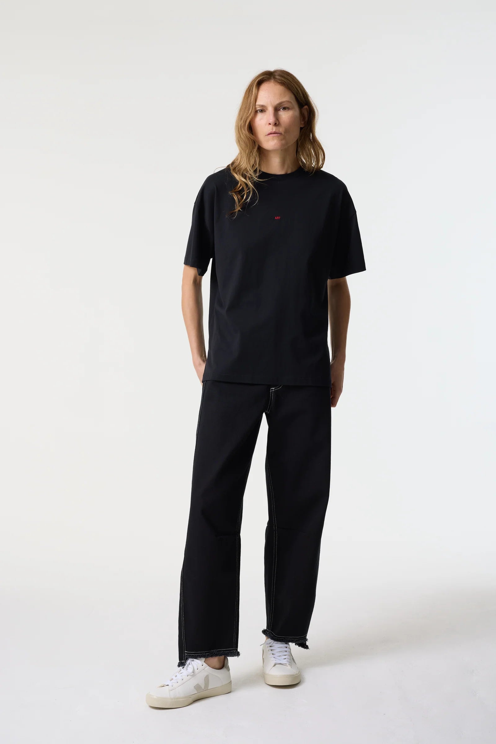 Lucy 'Heart' Black T-Shirt - Hearth Co