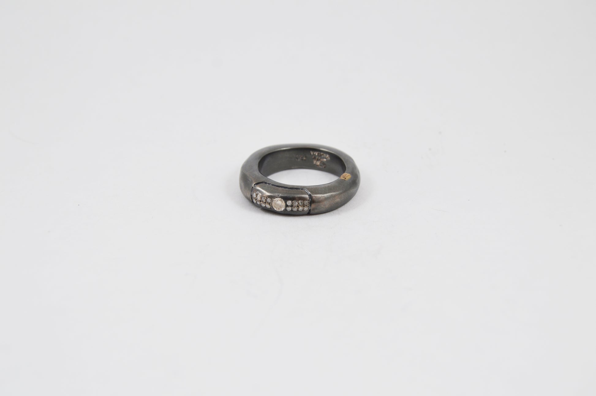 Rosa Maria Bolero Ring — Sterling Silver & White Diamond - Hearth Co