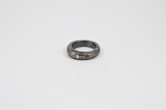 Rosa Maria Bolero Ring — Sterling Silver & White Diamond - Hearth Co