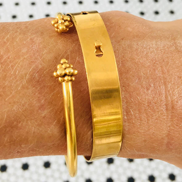 Zaza Ball Cuff Bracelet Jawan Gold