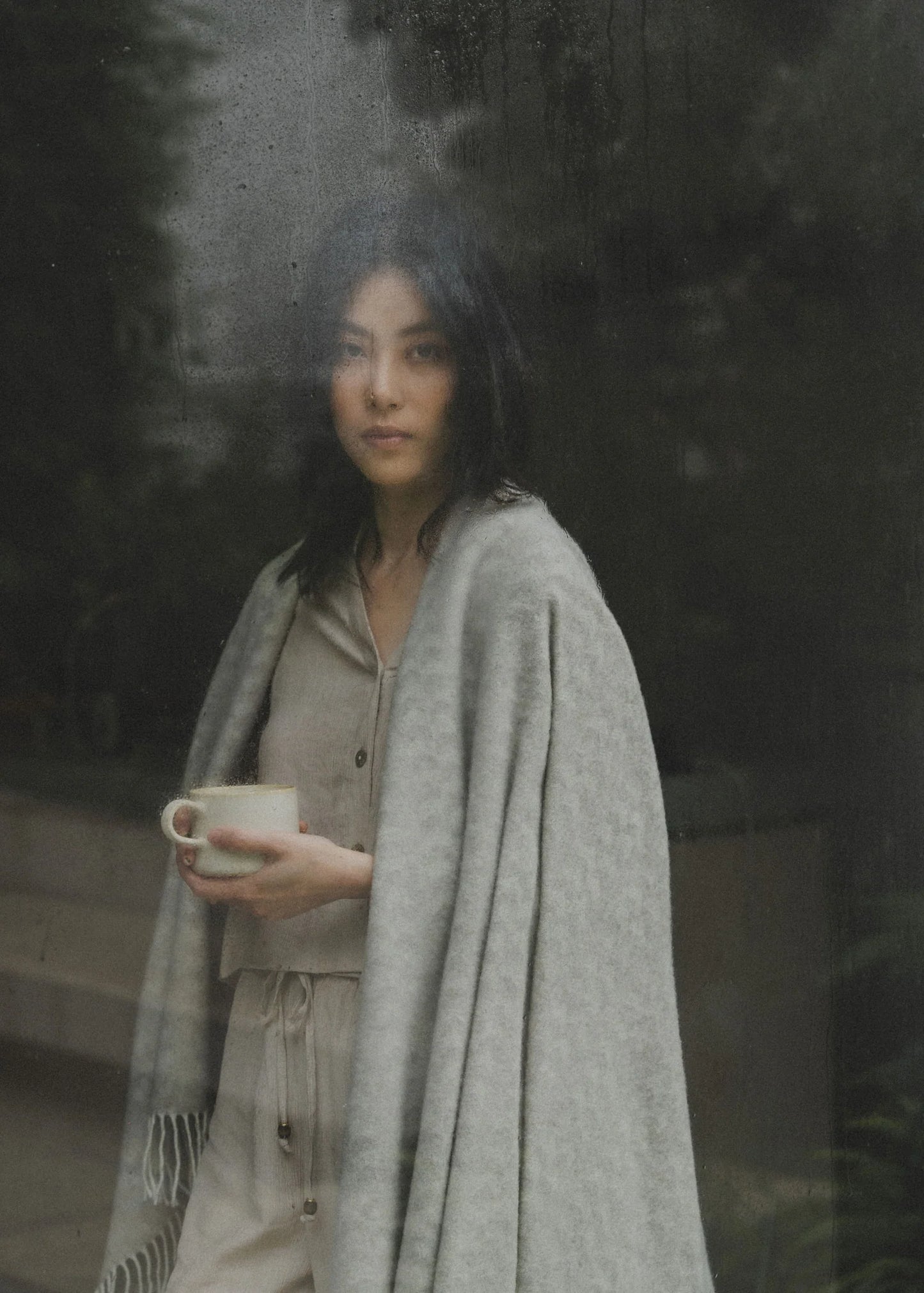 Cashmere Wool Throw | Clay - Hearth Co