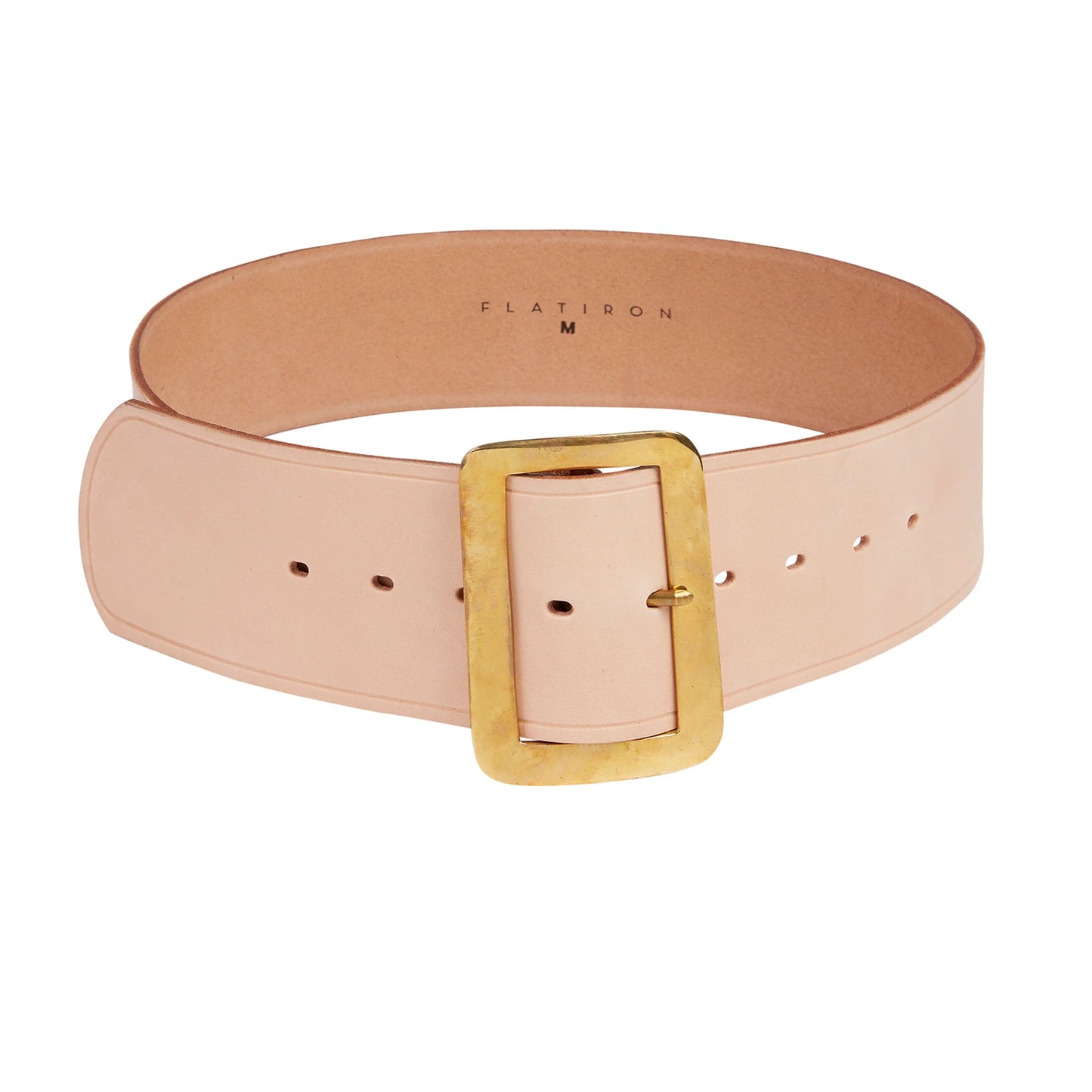 Wide Buckle Belt | Natural