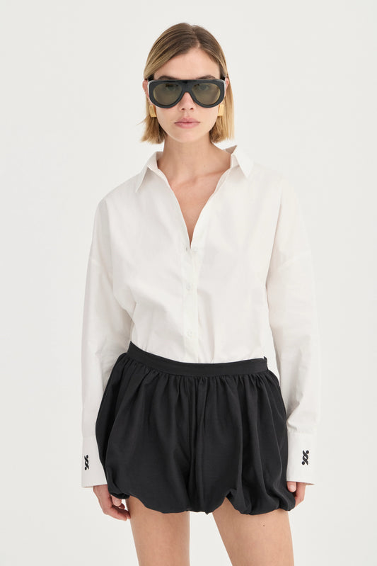 The Franca Shirt - Ivory - Hearth Co