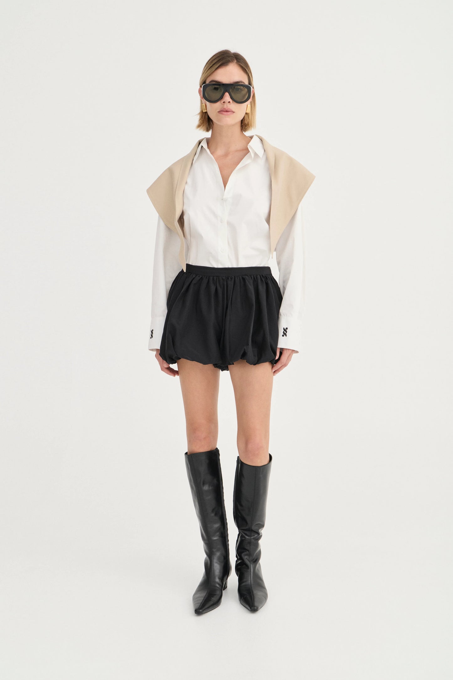 The Franca Shirt - Ivory - Hearth Co