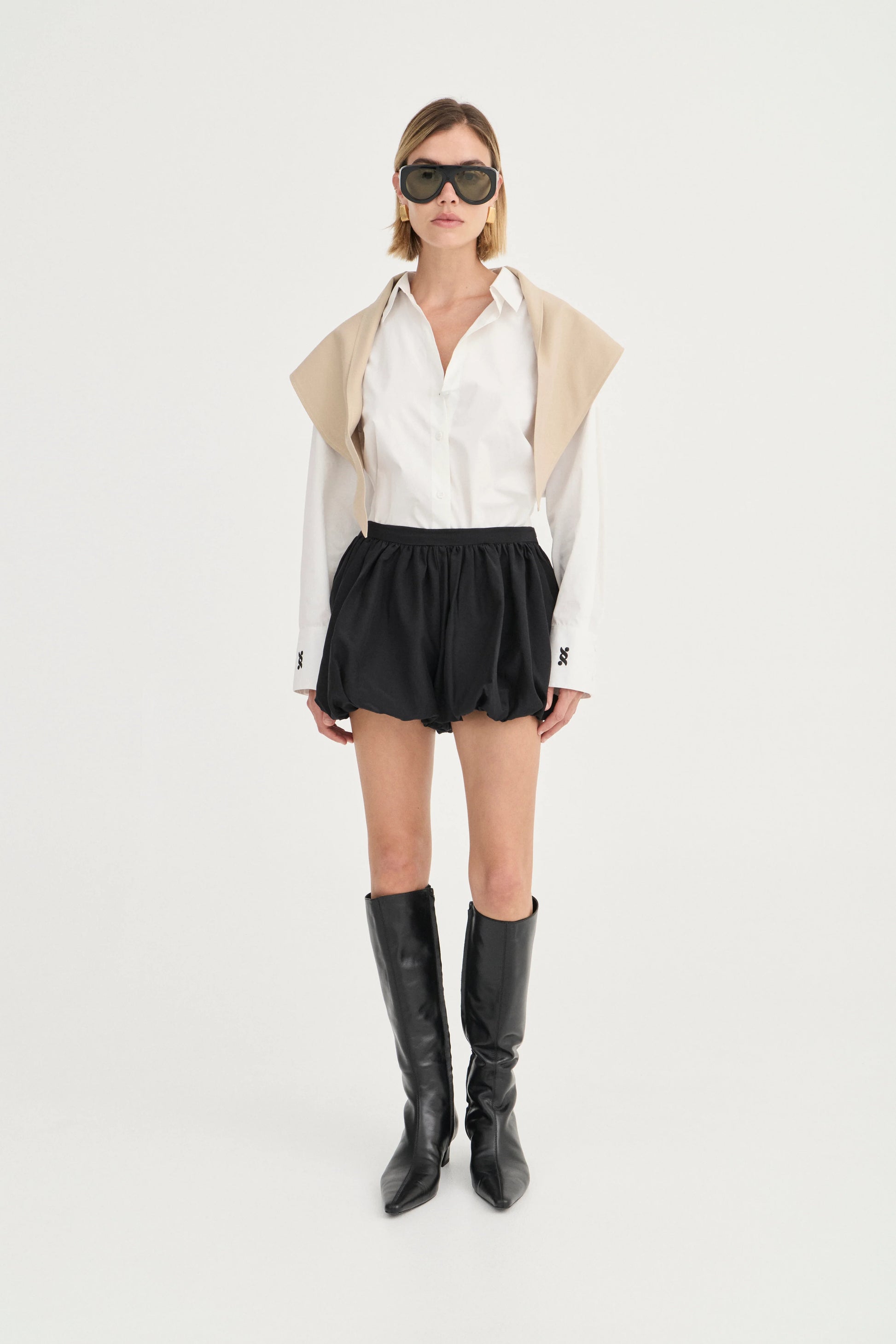 The Franca Shirt - Ivory - Hearth Co