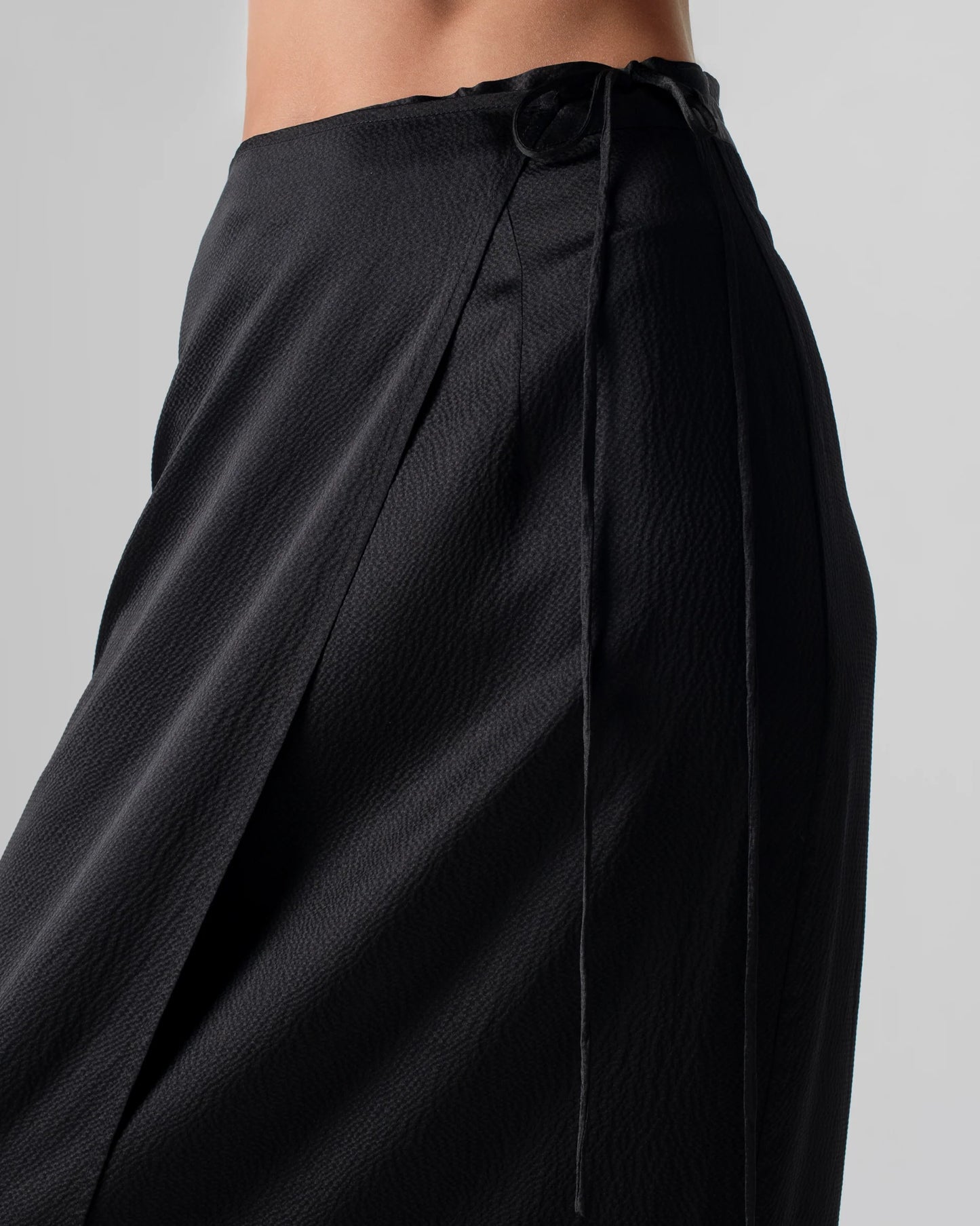Hammered Silk Wrap Skirt