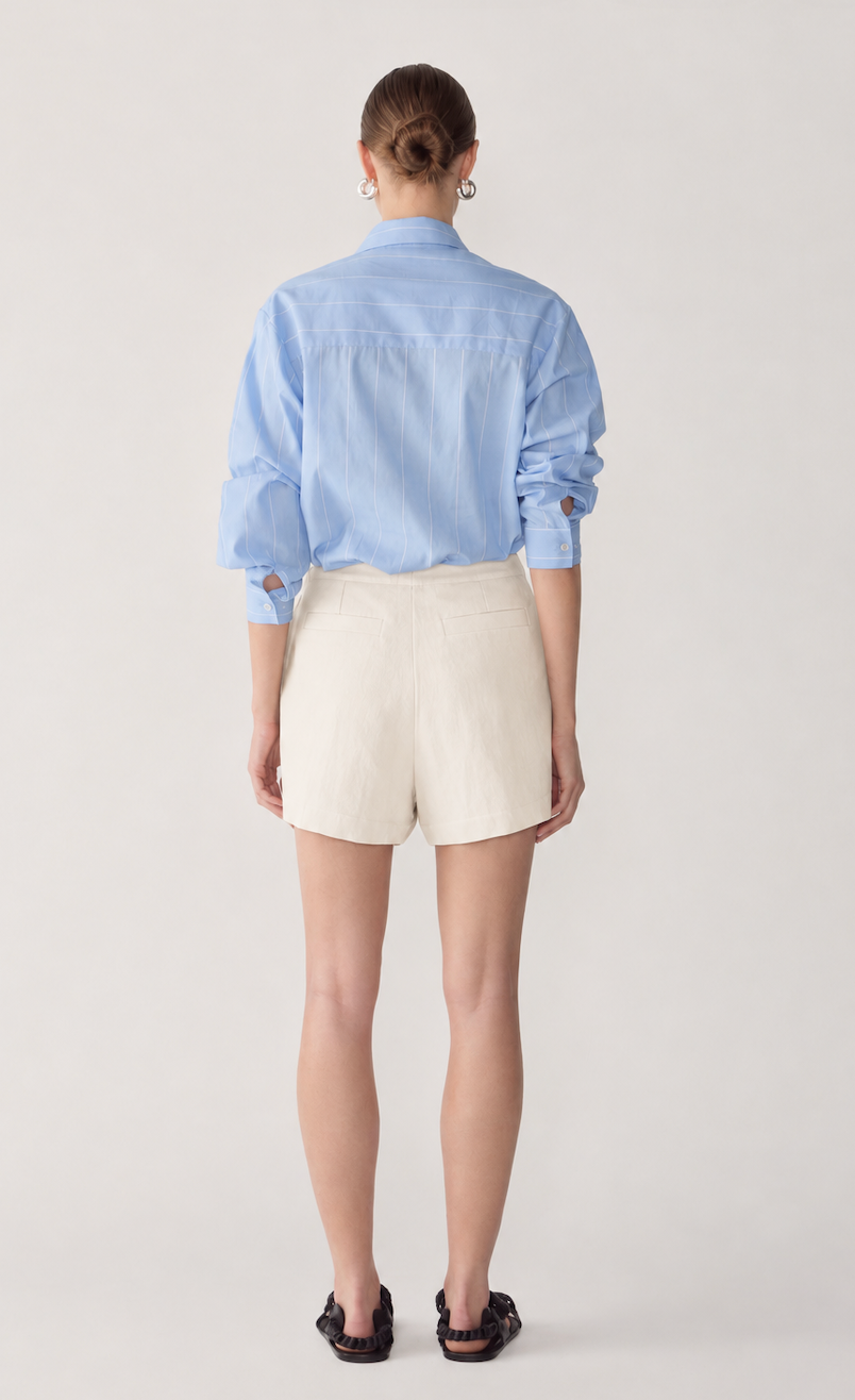 Jules Short | Bone Cotton Linen - Hearth Co